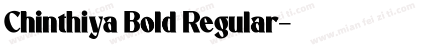 Chinthiya Bold Regular字体转换